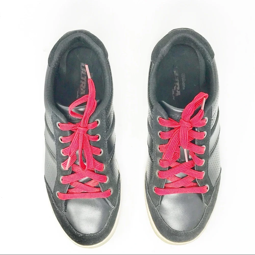 Wilson Ultra BLK Approach All Terrain Leather Golf Shoes Men's 9.5 - Picture 7 of 8